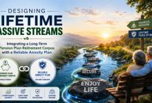 Designing Lifetime Passive Streams Integrating a Long-Term Pension Plan Retirement Corpus with a Reliable Annuity Plan
