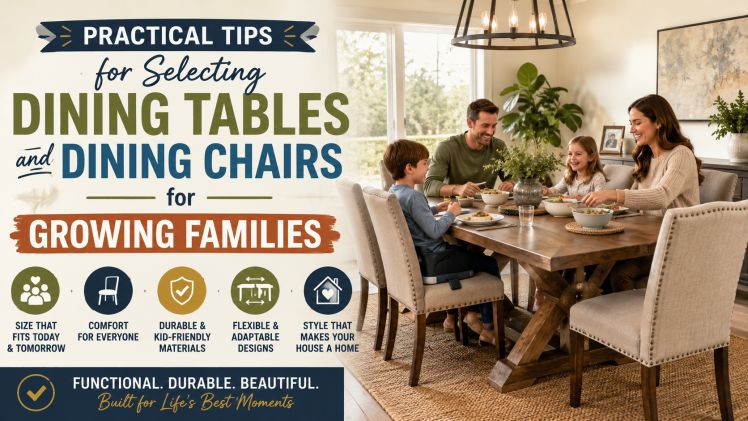 Practical Tips for Selecting Dining Tables and Dining Chairs for Growing Families