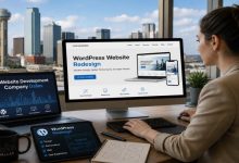 Website development company Dallas for WordPress website redesign