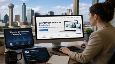 Website development company Dallas for WordPress website redesign